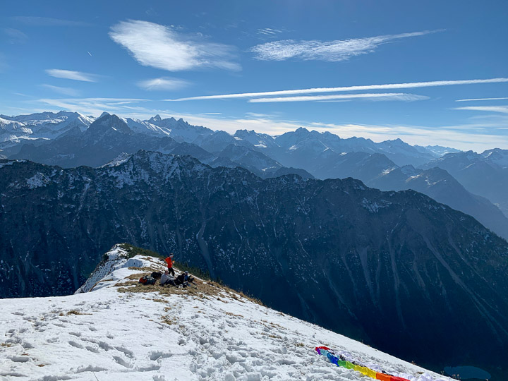 Startplatz am Geißfuß im Schnee